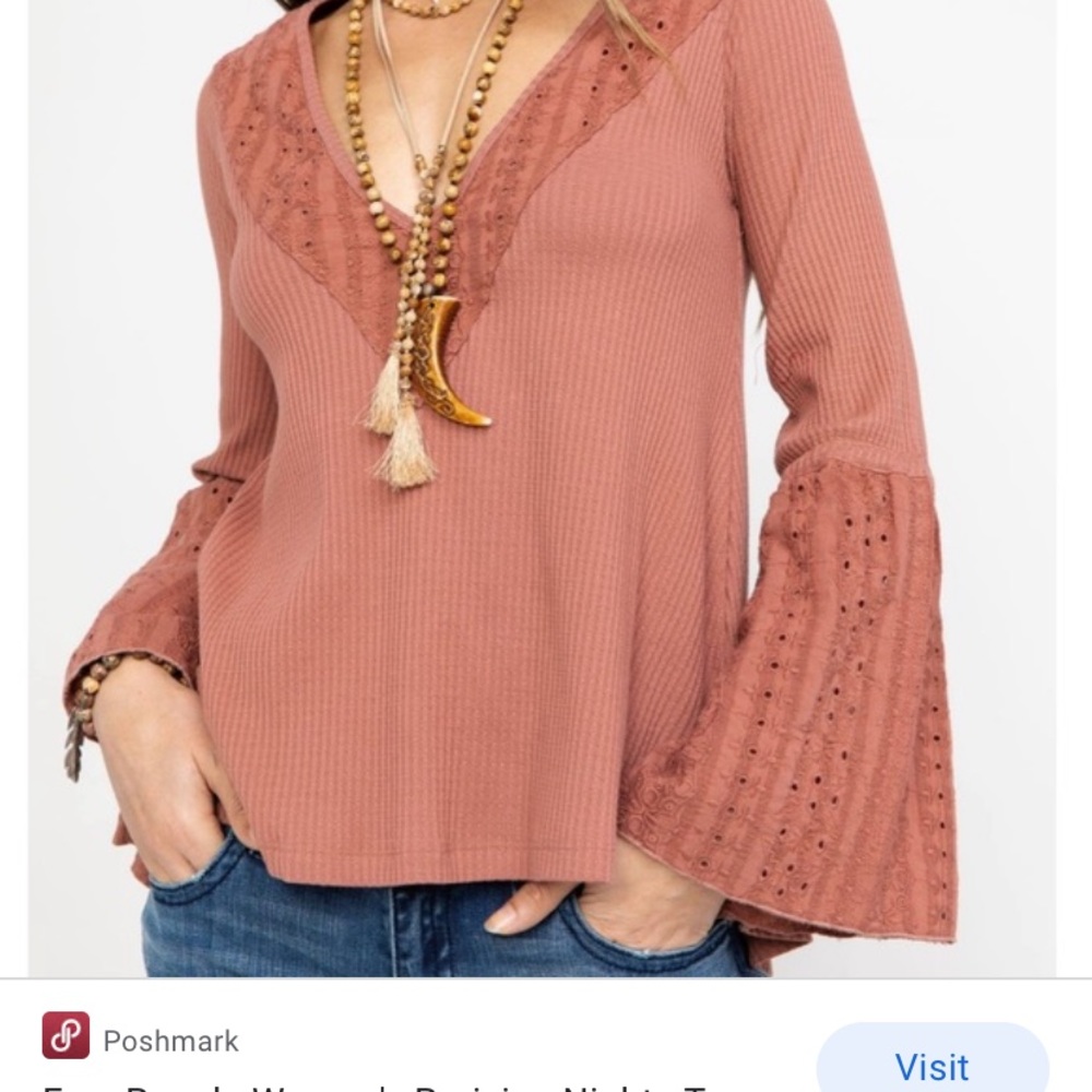 NWOT Free People Parisian Nights Top